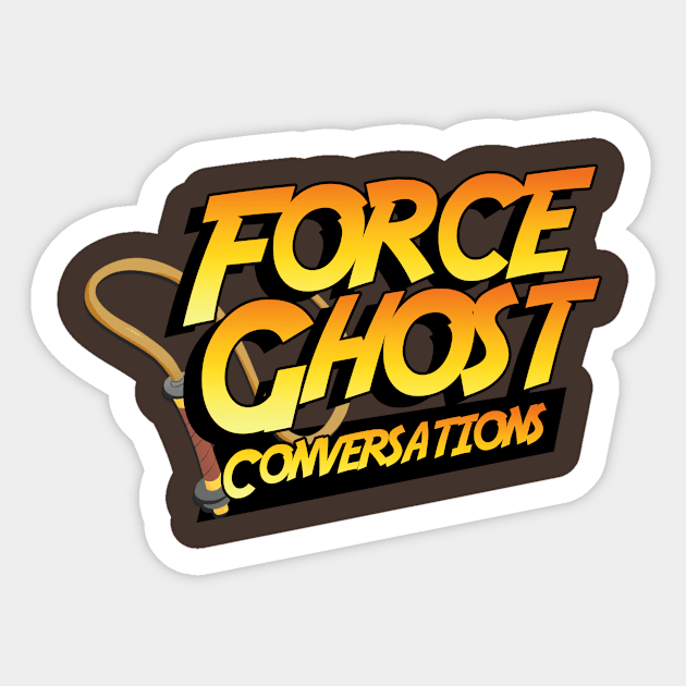 Indiana Jones Inspired Logo Sticker by Force Ghost Conversations